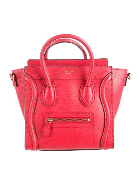 celine nano red bag|Celine nano bag buy.